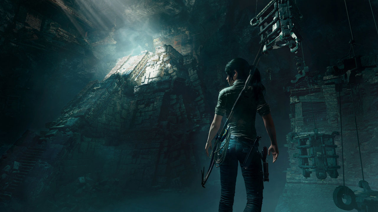 Lara in some ancient structure  